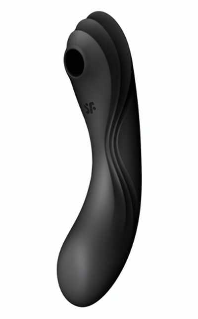 Черный вакуум-волновой вибростимулятор Satisfyer Curvy Trinity 4 (Цвет: черный)