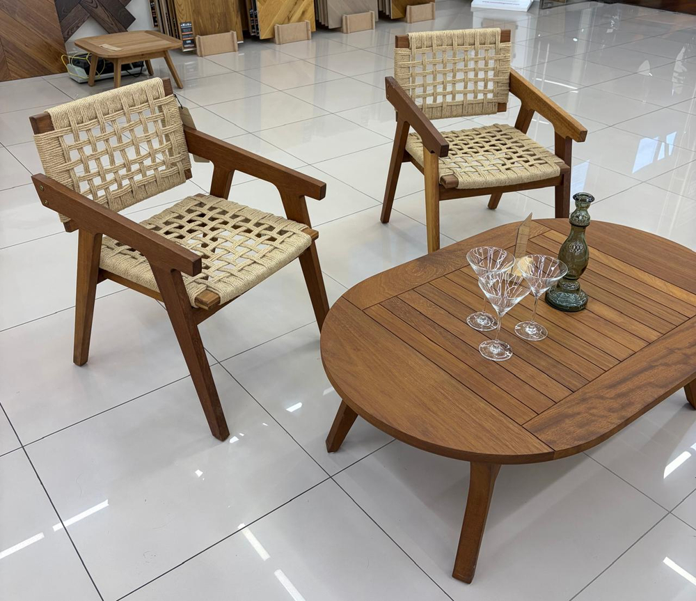 MARINO Chair кресло деревянное, массив ироко