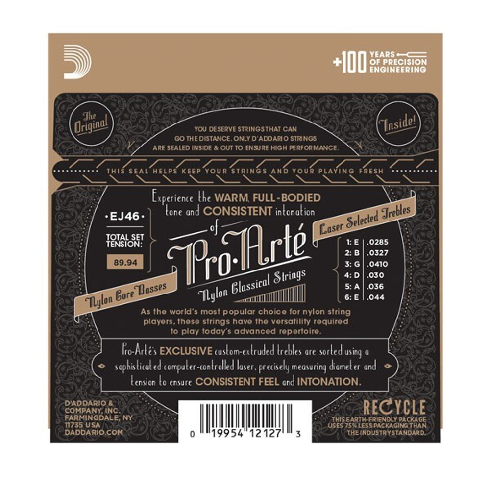 Струны для классической гитары D'addario EJ46