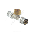 Тройник МП латунь пресс Дн 20х1/2"х20 НР ГОСТ 32415-2013 8012 Aquasfera 8012-02