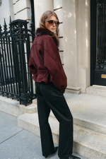 КУРТКА С МЕХОВЫМ ВОРОТНИКОМ И РЕМНЕМ — ZARA