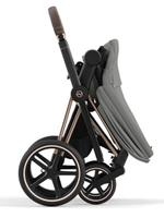 Коляска Cybex Priam IV Rosegold complete и автокресло Cloud G i-Size Stone Grey Plus 3 в 1 Mirage Grey