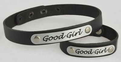 Черный чокер Good Girl (Цвет: черный с серебристым)