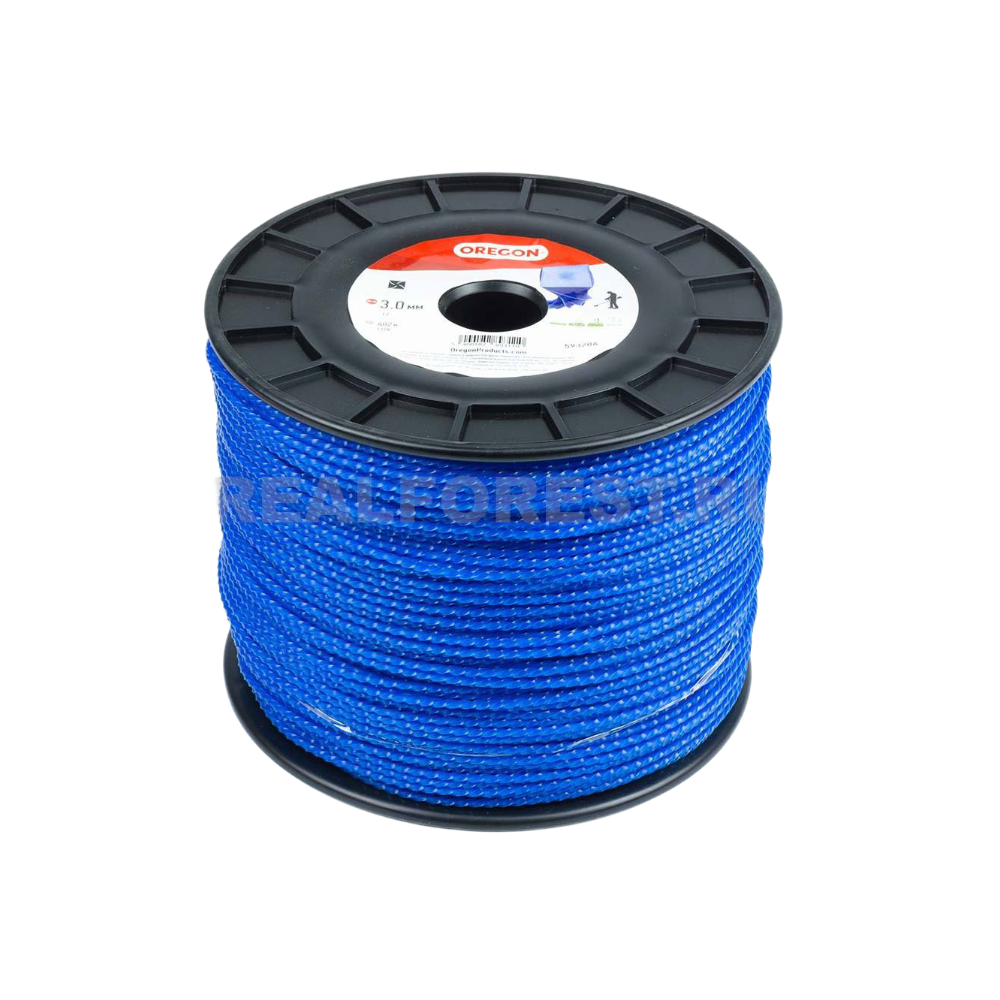 Леска для триммера Oregon d- 3 мм 402 м Blue Square Twisted 593206 витой квадрат