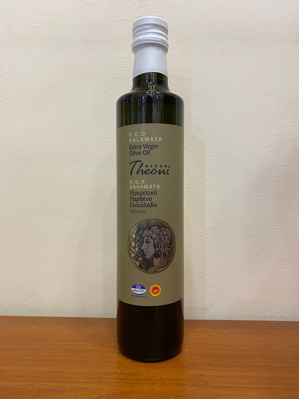 Оливковое масло Theoni P.D.O. KALAMATA Extra Virgin, 500 мл, Греция