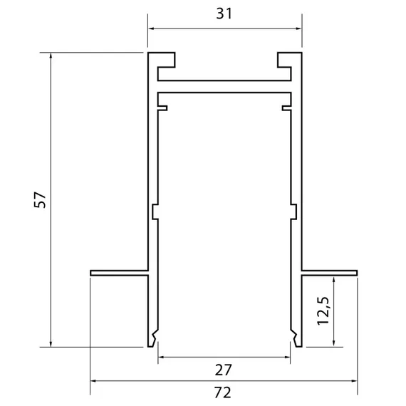 Шинопровод Skyline 220 ST021.539.00H ST Luce