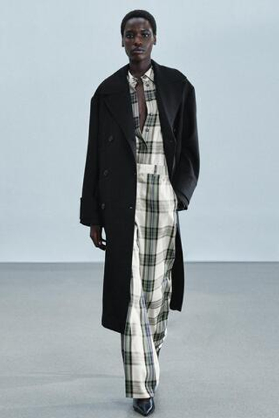 ШИРОКИЕ БРЮКИ В КЛЕТКУ — ZW COLLECTION — ZARA