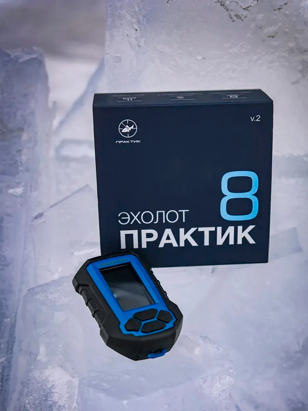 Эхолот 8 v.2 + унибокс + фонарь