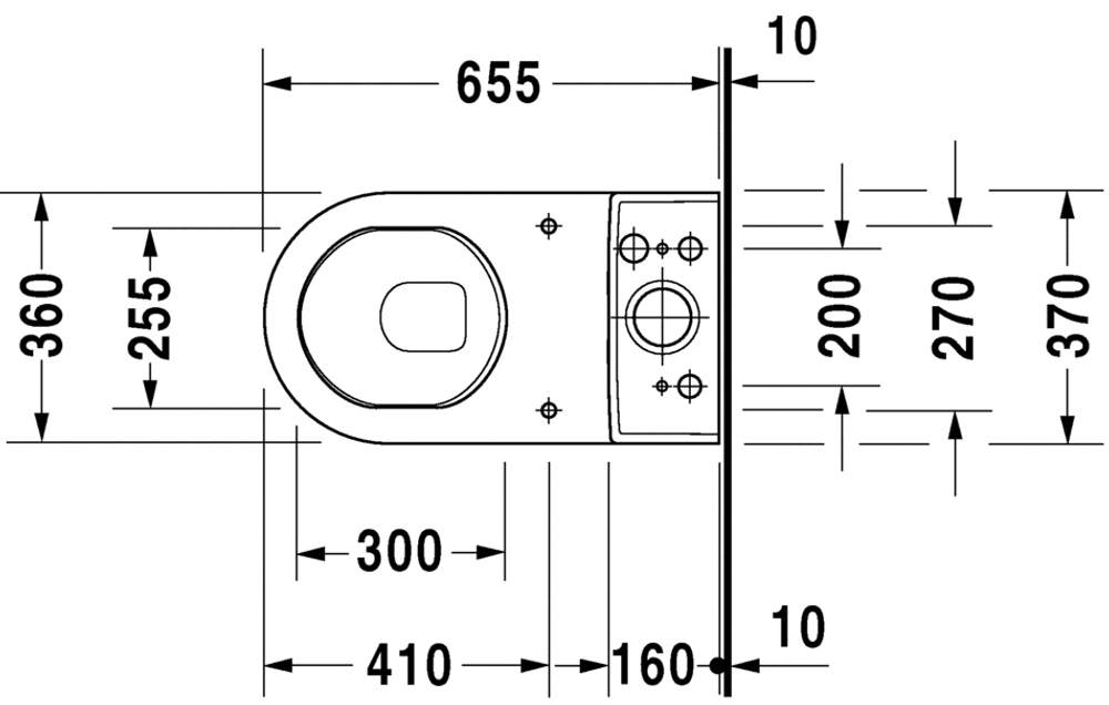 Duravit 0920100005 Starck 3 Бачок, для подключения снизу слева, смыв 6 л, к напольному унитазу