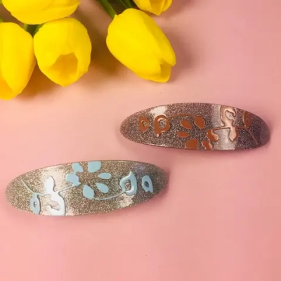 Заколка автомат «Women's style - Грация», 10*2,5см, микс 6 цветов