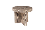 Стол журнальный Garda Decor Зебрано (Zebrano) d60*52 см