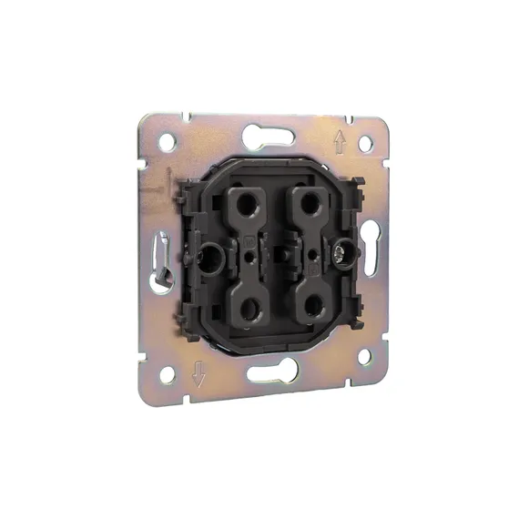 Переключатель проходной одноклавишный KRANZ Miele Round Шелк KR-78-0708-7