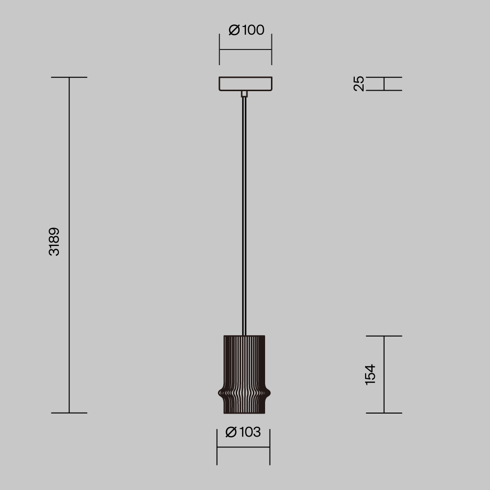 Подвесной светильник Maytoni MOD430PL-L5W3K