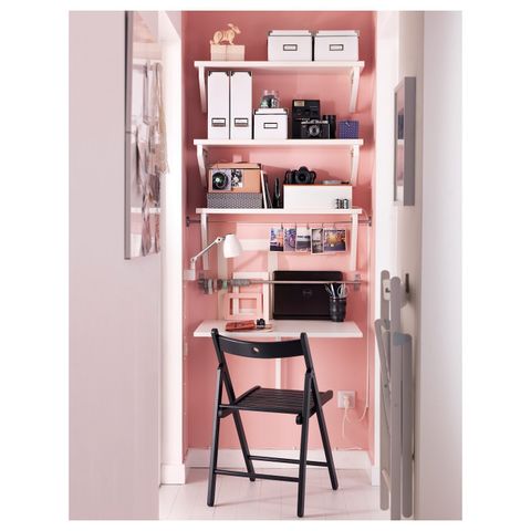 Стол откидной IKEA NORBERG (НОРБЕРГ), Белый, 74x60 см