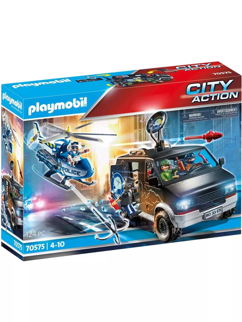 Набор Полицейский вертолет в погоне Playmobil 70575