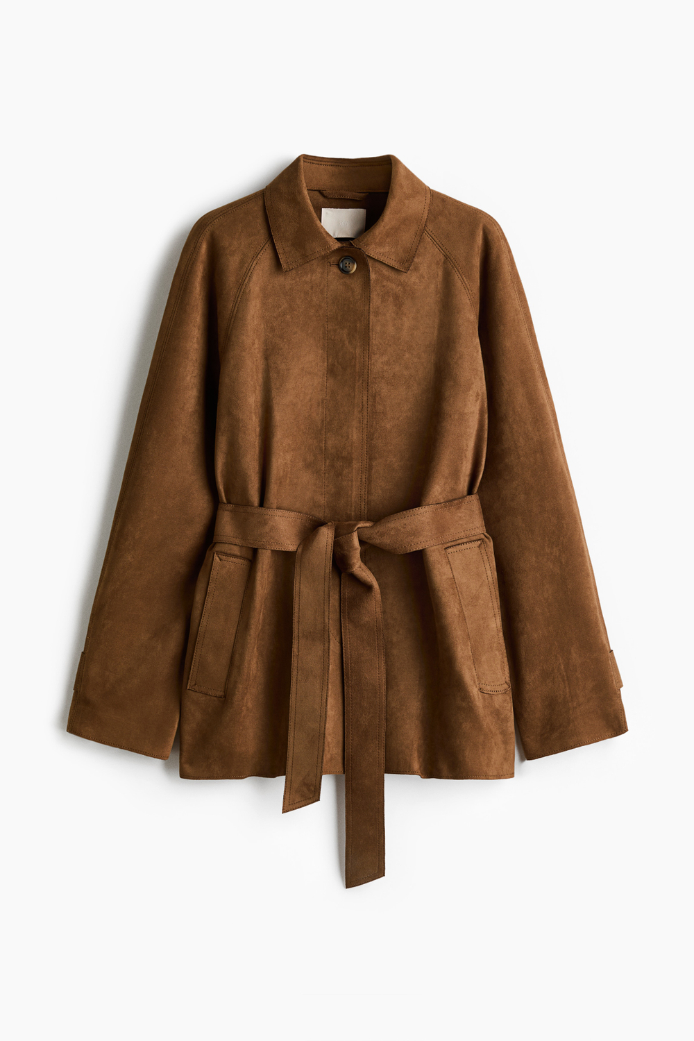 Короткое пальто с поясом - H&M