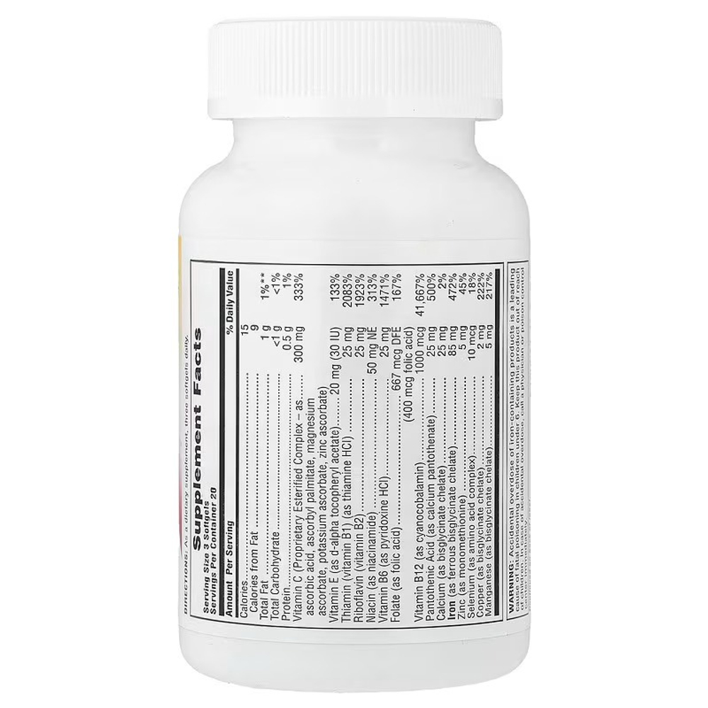 NaturesPlus, Хема-Плекс®, железо, 60 капсул быстрого действия
