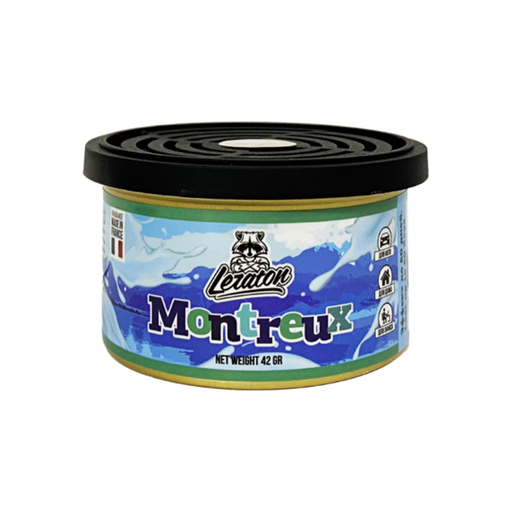 Leraton Ароматизатор для автомобиля в банке Montreux (Fresh Linen/Свежее белье)