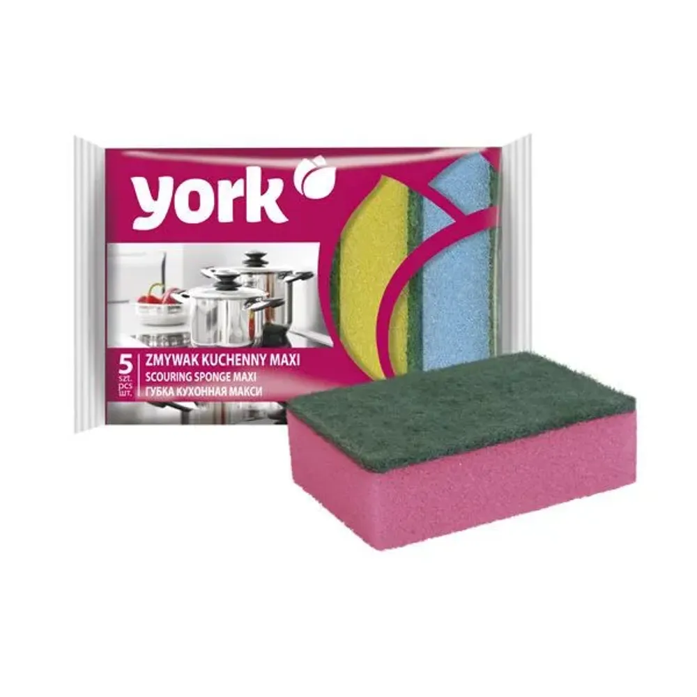 Губки для посуды Макси YORK 5шт.