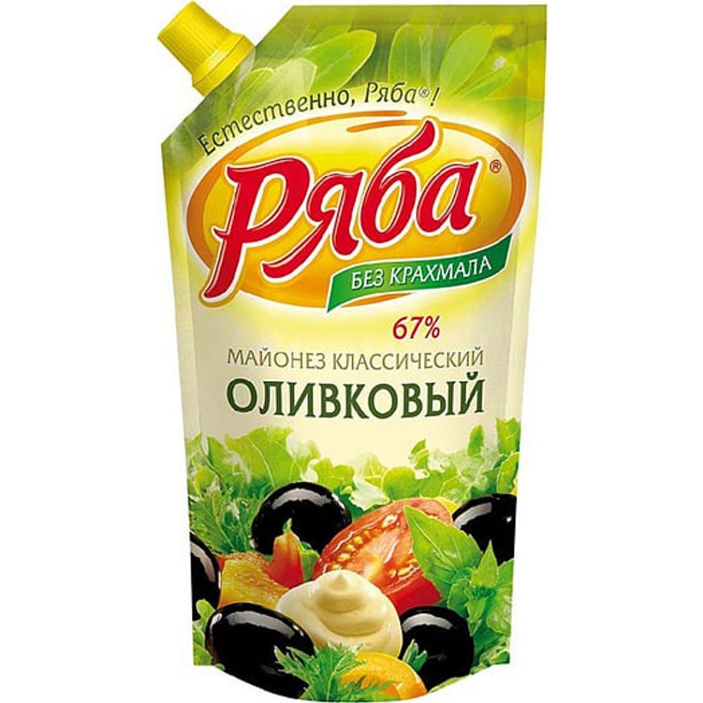 майонез ряба оливковый 67% 205мл