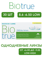 Однодневные мультифокальные контактные линзы Biotrue ONEday for Presbyopia (уп. 30 линз)