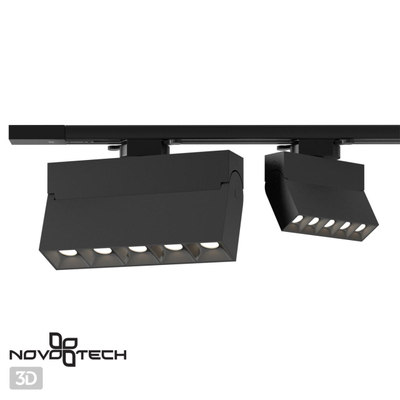 358324 PORT NT19 234 черный Светильник трековый однофазный трехжильный IP33 LED 4000К 25W 110-265V EOS