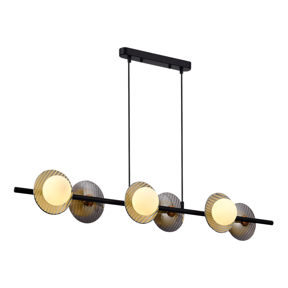 Светильник подвесной ST-Luce Черный/Дымчатый, Белый G9 6*5W NOON sl1521.403.06