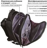 Ранец BRAUBERG SHINY, 2 отделения, "Tiger", СВЕТЯЩИЙСЯ РИСУНОК, 36х28х14 см, 270698