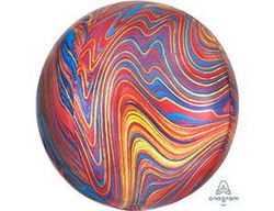 А 3D СФЕРА Б/РИС 16" Мрамор Colorful