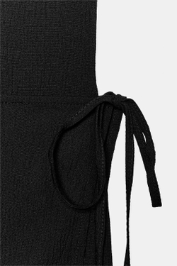ZARA ПЛАТЬЕ БЕЗ РУКАВОВ С КУШАКОМ, ЧЕРНЫЙ
