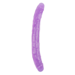 Фаллоимитатор двухконечный гелевый Hi Rubber 12,8" фиолетовый (Цвет: фиолетовый)