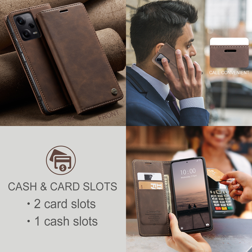 Чехол-книжка CaseMe Matte Xiaomi Redmi Note 12 Pro 5G