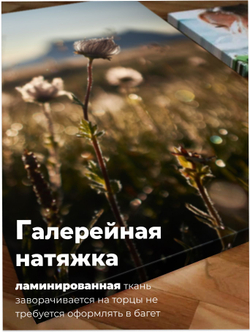 Картина Осенняя гармония модульная 50x70см 3шт., на деревянном подрамнике