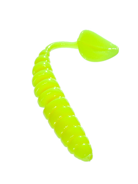 Приманка ZUB-SHAD  40мм(1,5")-12шт, (цвет 301) желтый