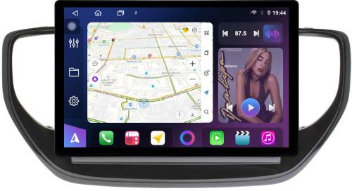 Магнитола для Hyundai Solaris 2 2020-2022 (штатная навигация) - FarCar GX877 монитор 13" 2K QLED на Android 14, S500+TS20, Быстрейшая, CarPlay, 4G SIM-слот