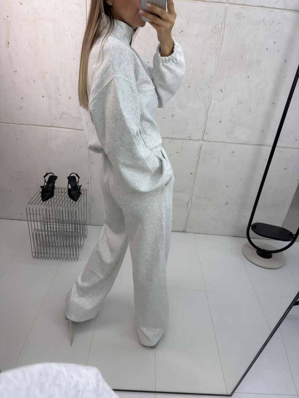 Костюм хлопковый карман с молнией