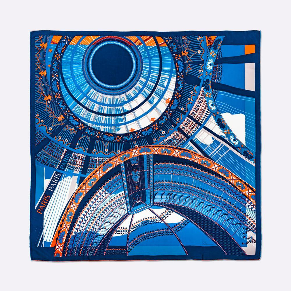Платок PARIS MARINE Платок 100% Petrusse 105x105 Синий