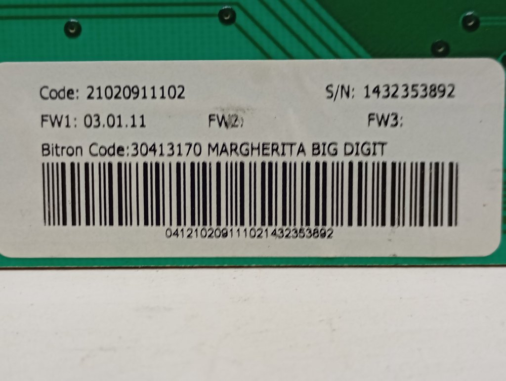 WMSG7105 кт46 Модуль индикации для стиральной машины Hotpoint-Ariston 21020911102 б/у