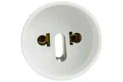 Переходник Makel белый 01549