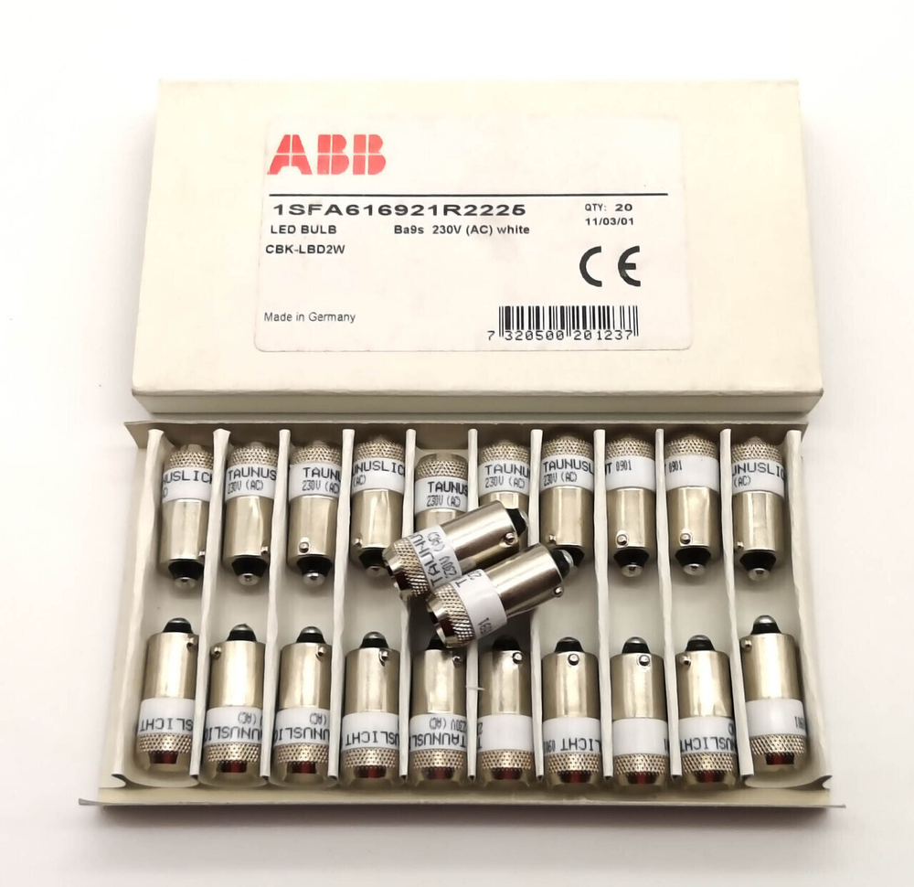 Сигнальная лампа (светодиод белый) ABB KA2-2225, 230В 1SFA616921R2225