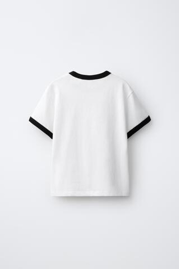 ZARA ФУТБОЛКА С ПРИНТОМ LISA ©, ЭКРЮ