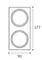 Рамка для светильника  IT08-8038 black Italline