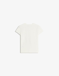BERSHKA Футболка с короткими рукавами и принтом Madagascar, белый