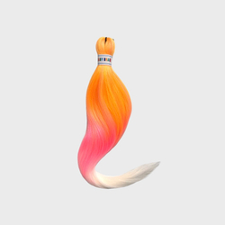 Канекалон M16 Easy Braid (искусственные волосы) 3 цветный yellow/pink/white