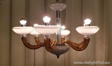 Venice by Arte di Murano chandelier ( red )