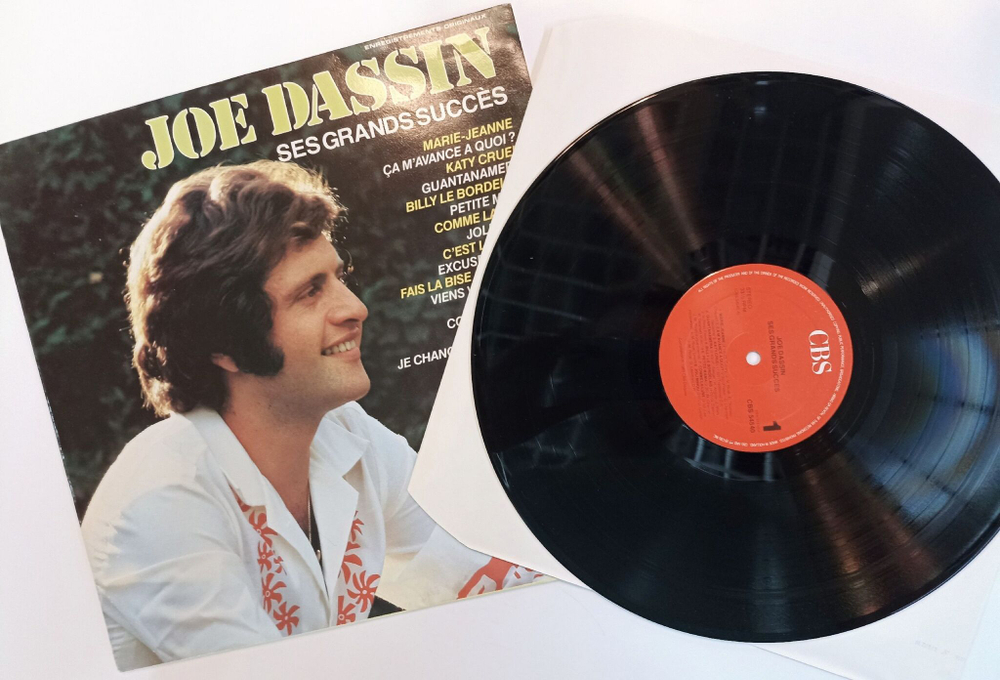 Винтажная виниловая пластинка LP Joe Dassin Ses Grands Succes (Holland 1983)