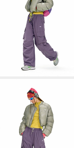 WMNS Куртка Nothomme Monterest 800 Fill Cropped серый