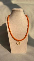 Boyunbağı / Колье / Necklace Sadə kristal muncuqdan hazırlanmış boyunbağı 8
