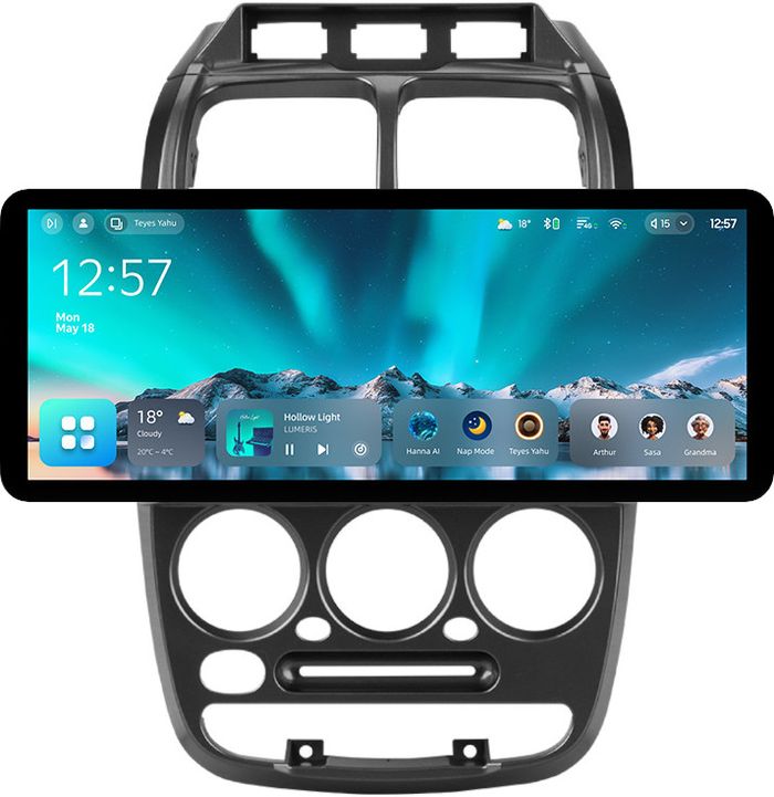 Магнитола для Hyundai Accent 2000-2011 (рамка 3 кнопки) - Teyes CC4 монитор 12.3" 2K QLED + рамка 9, Android 14, Быстрейшая, Snapdragon 680, DSP, CarPlay, 4G SIM-слот
