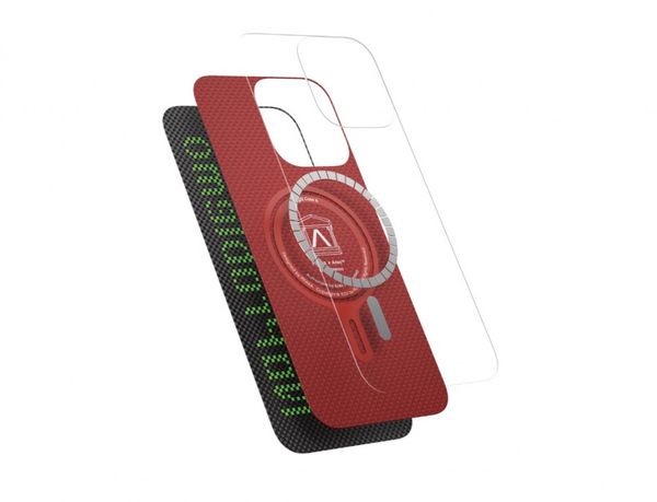 Чехол Pitaka Tactile Woven (Lumintex Edition) для iPhone 16 Pro, Пришелец | Alien